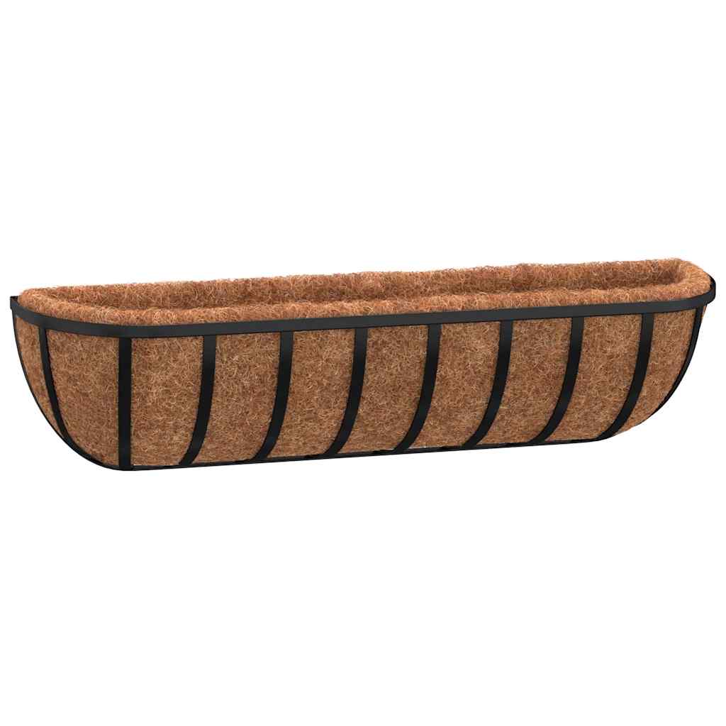 vidaXL Cuvette de cuisine 2 pièces avec poêle 61x19x16 cm acier noir