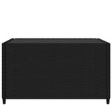 vidaXL Salontafel vierkant 50x50x30 cm poly rattan zwart