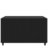 vidaXL Salontafel vierkant 50x50x30 cm poly rattan zwart