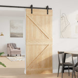 vidaXL Porte NARVIK Naturel 80 x 210 cm Pin Massif