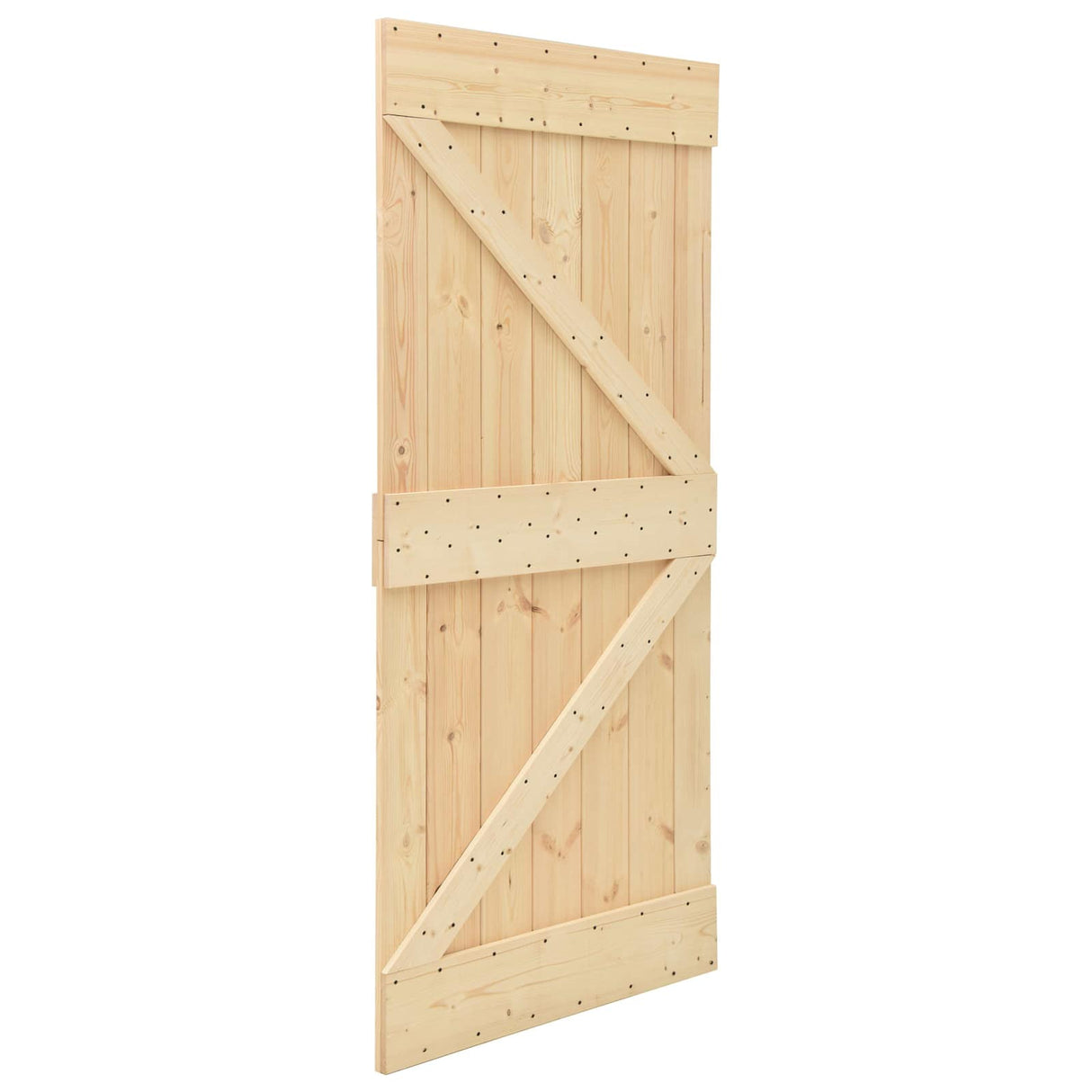 vidaXL Porte NARVIK Naturel 80 x 210 cm Pin Massif