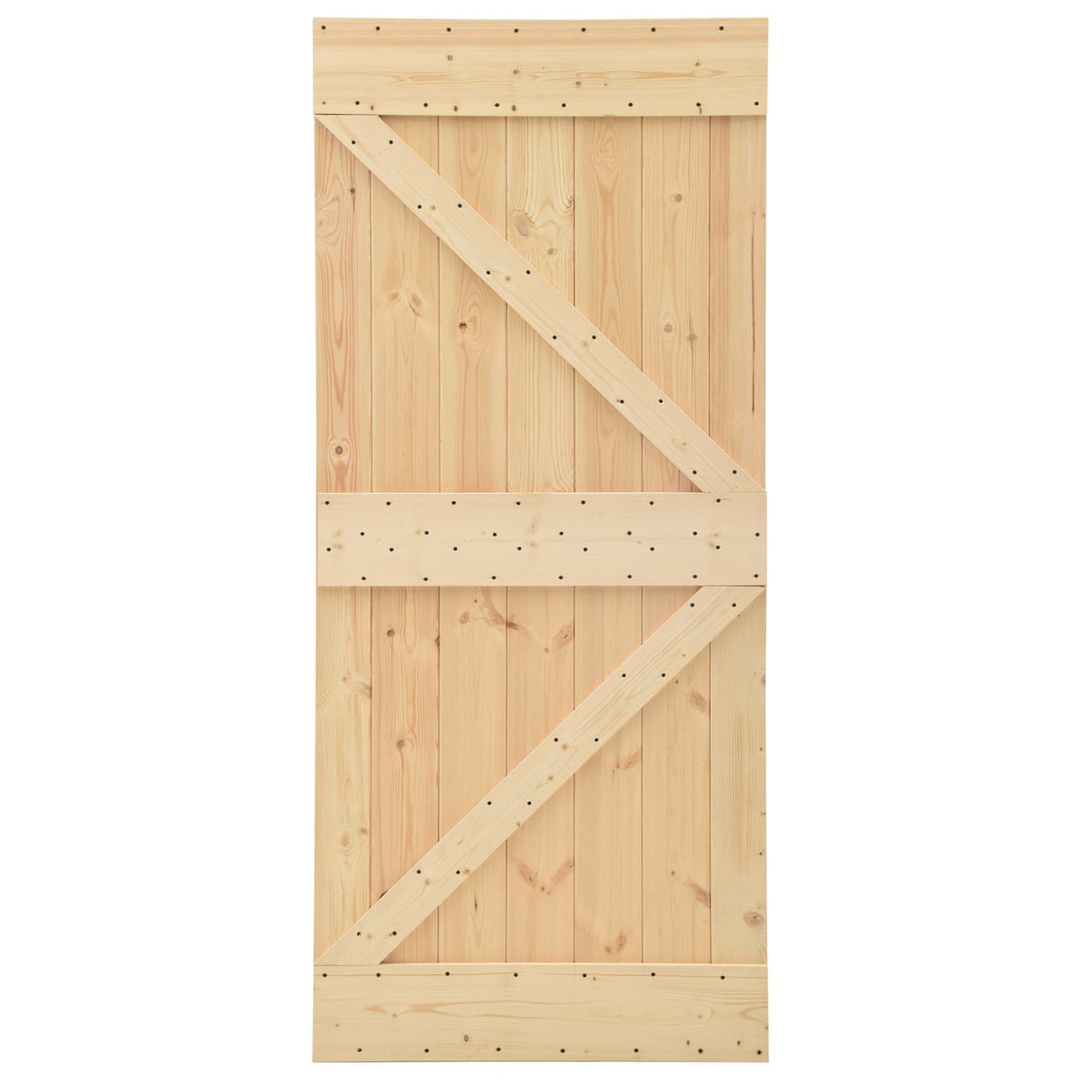 vidaXL Porte NARVIK Naturel 80 x 210 cm Pin Massif