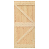 vidaXL Porte NARVIK Naturel 80 x 210 cm Pin Massif