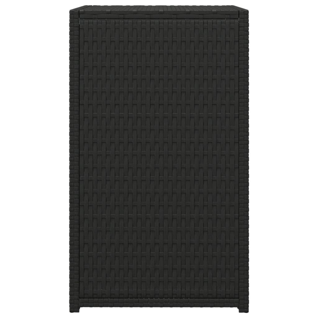 vidaXL Bijzettafel C-vormig 40x35x60 cm poly rattan zwart