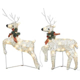 vidaXL Christmas Reindeer 4 pcs 80 LEDs Gold