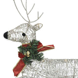 vidaXL Christmas Reindeer 4 pcs 80 LEDs Gold