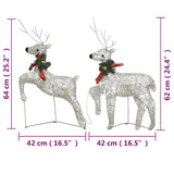 vidaXL Christmas Reindeer 4 pcs 80 LEDs Gold