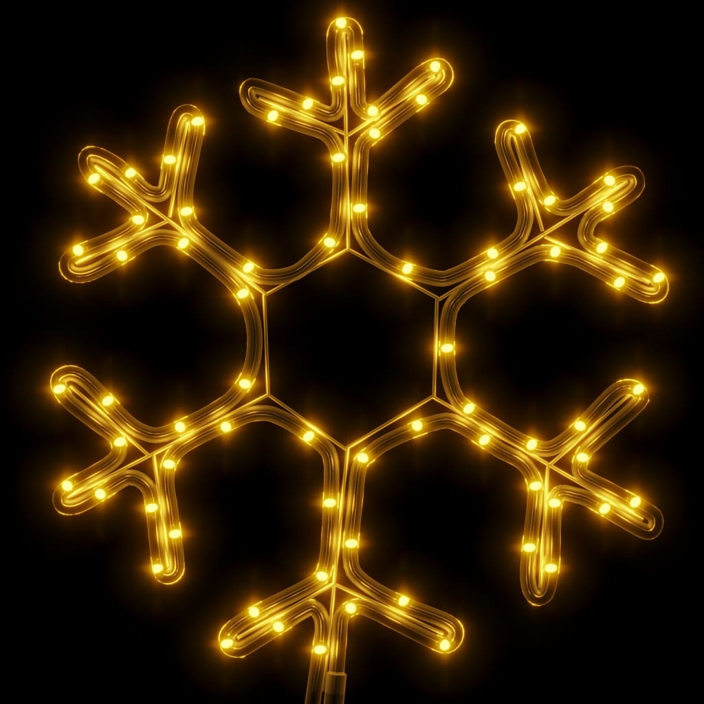 vidaXL Figurine de Noël avec LED 2 pièces 38x37 cm blanc chaud