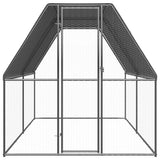 vidaXL Buitenhok voor kippen 2x4x2 m gegalvaniseerd staal