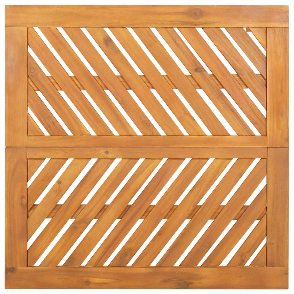 vidaXL Tuin Eettafel Set 3 pcs Bruin Massief Acacia Hout