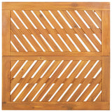 vidaXL Tuin Eettafel Set 3 pcs Bruin Massief Acacia Hout