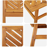 vidaXL Tuin loungeset 4 pcs Bruin Massief Acacia Hout