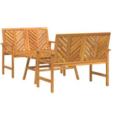 vidaXL Tuin loungeset 4 pcs Bruin Massief Acacia Hout