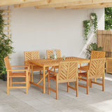 vidaXL Eetkamerstoel 6 pcs Naturel 62,5 x 59 x 89 cm