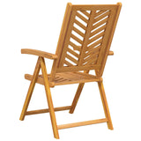vidaXL Tuinstoel 4 pcs Bruin 57 x 72 x 109 cm Massief Acacia Hout