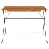 vidaXL Bistrotafel inklapbaar 100x54x71 cm massief acaciahout en staal