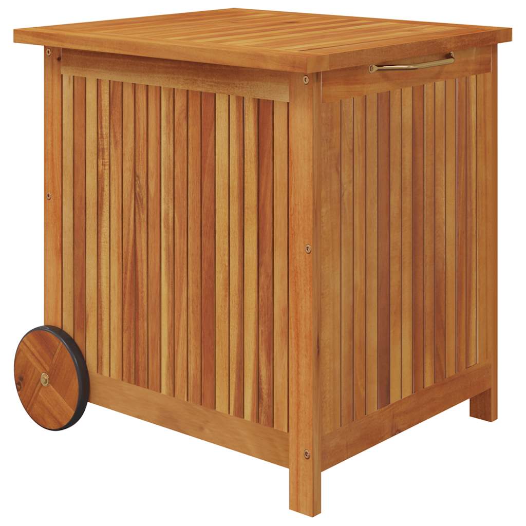 vidaXL Tuinbox met wieltjes 60x50x58 cm massief acaciahout