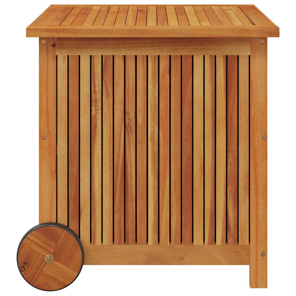 vidaXL Tuinbox met wieltjes 60x50x58 cm massief acaciahout