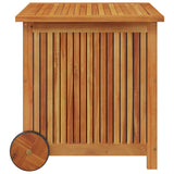 vidaXL Tuinbox met wieltjes 60x50x58 cm massief acaciahout