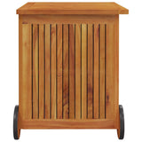 vidaXL Tuinbox met wieltjes 60x50x58 cm massief acaciahout