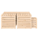 vidaXL 4-delige Tuinboxset massief grenenhout
