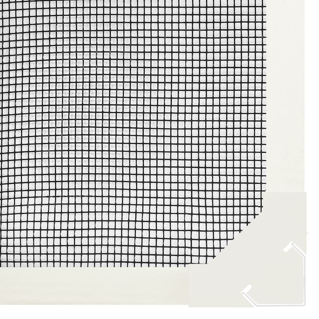 vidaXL Magnetic Fly Screen for Windows 80x140 cm White