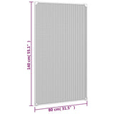 vidaXL Magnetic Fly Screen for Windows 80x140 cm White