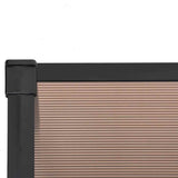 vidaXL Deurluifel 122x90 cm polycarbonaat zwart