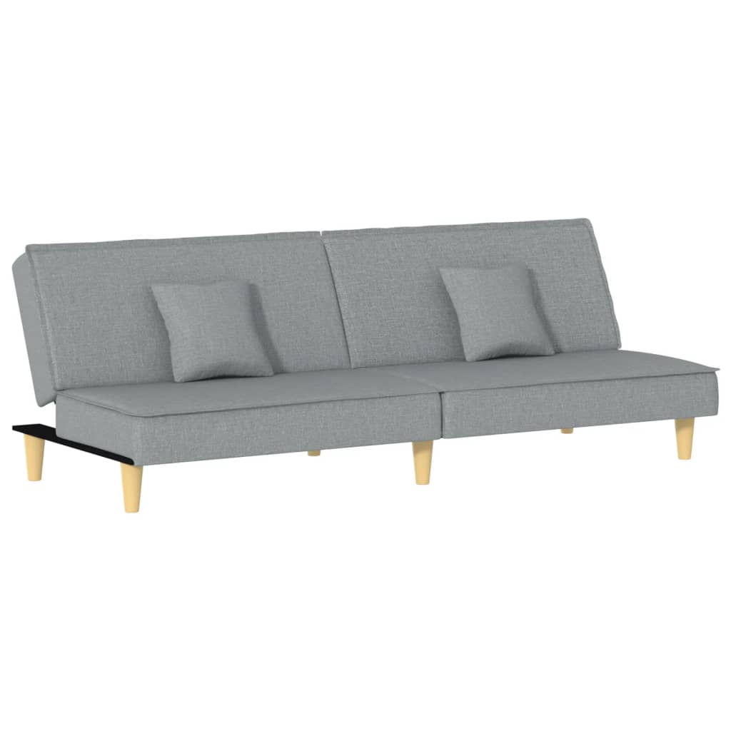 vidaXL Slaapbank stof lichtgrijs