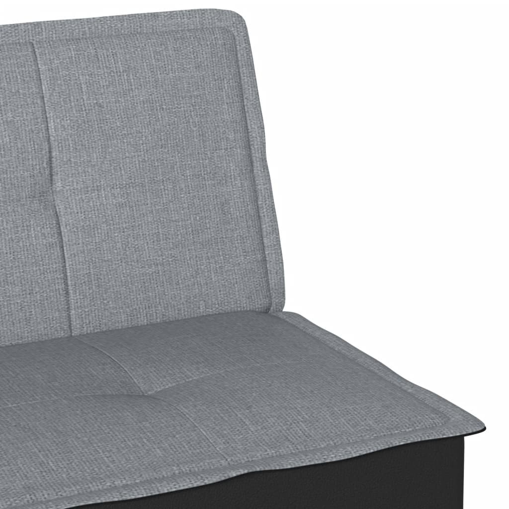 vidaXL Slaapbank stof lichtgrijs