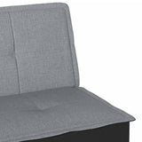 vidaXL Slaapbank stof lichtgrijs