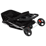 vidaXL Hondenwagen inklapbaar 80x46x98 cm oxford stof zwart