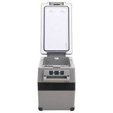 vidaXL Koelbox met handvat en adapter 35 L PP & PE zwart en grijs