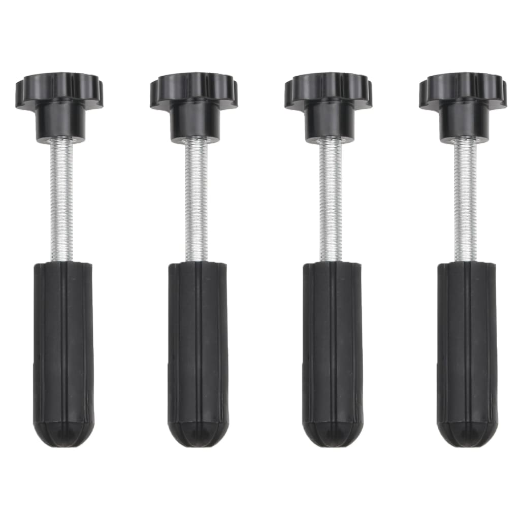 vidaXL Grip Plates 2 pcs 107x31x7 cm nylon black