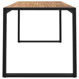 vidaXL Tuintafel met U-vormige poten 140x80x75 cm massief acaciahout
