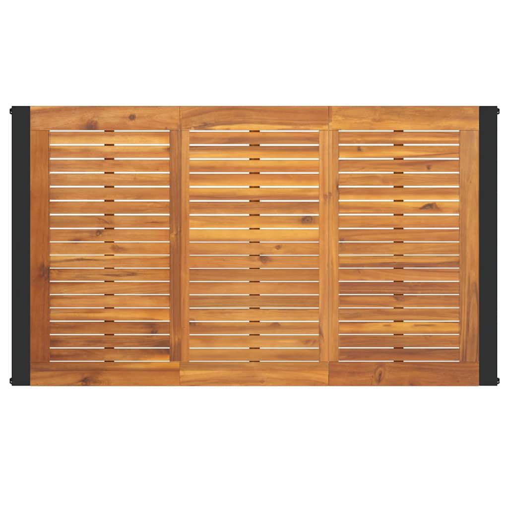 vidaXL Tuintafel met U-vormige poten 140x80x75 cm massief acaciahout
