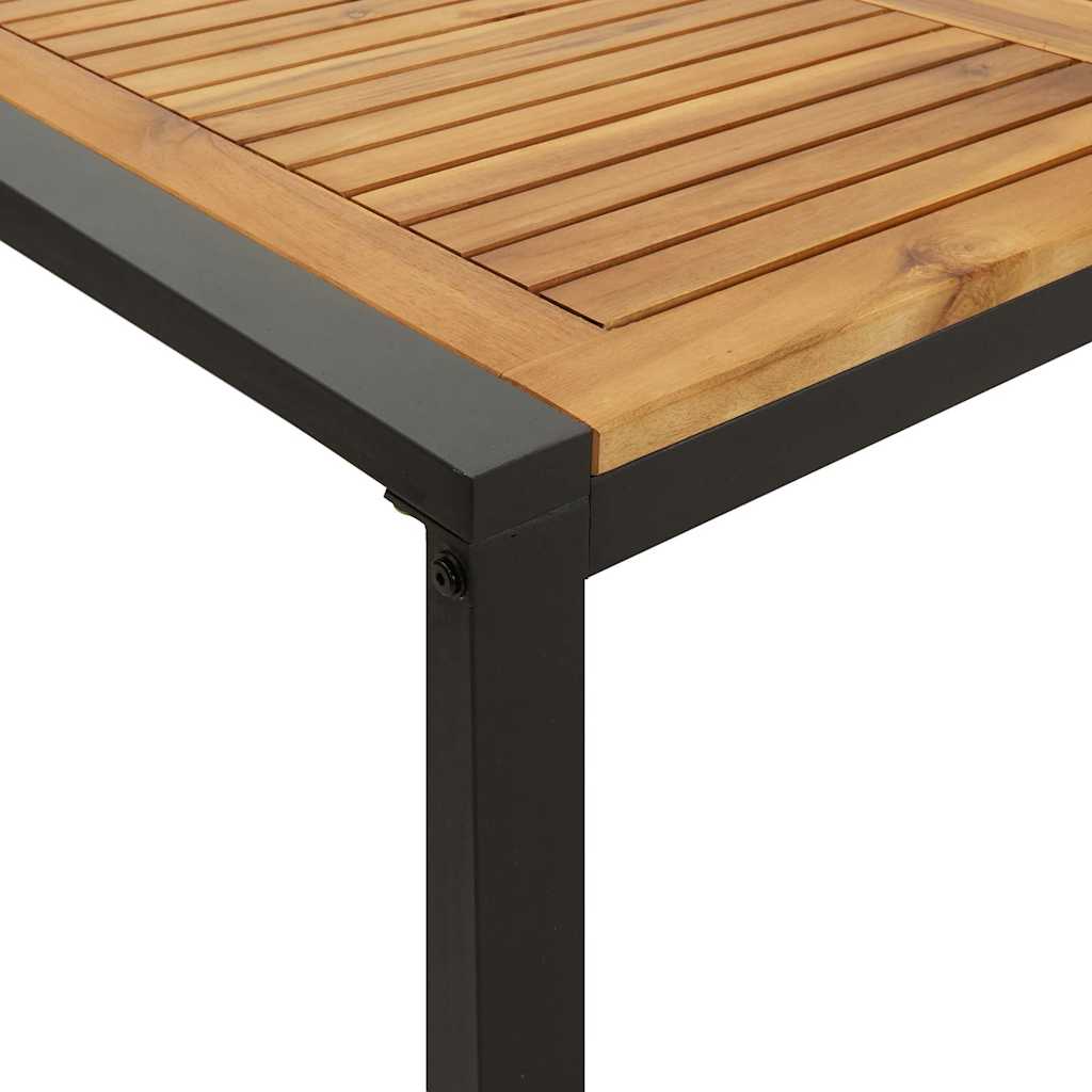 vidaXL Tuintafel met U-vormige poten 140x80x75 cm massief acaciahout