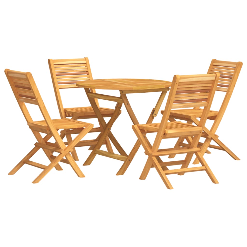 vidaXL 5-piece Garden Dining Set Solid Teak Wood