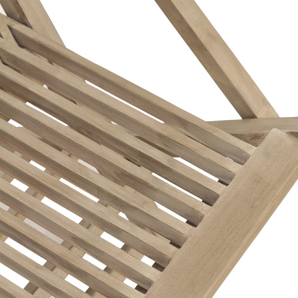 vidaXL Tuinstoelen inklapbaar 4 st 56x61x89 cm massief teakhout grijs