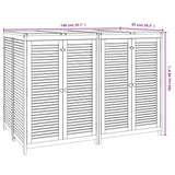 vidaXL Tuinbox 140x87x104 cm massief acaciahout