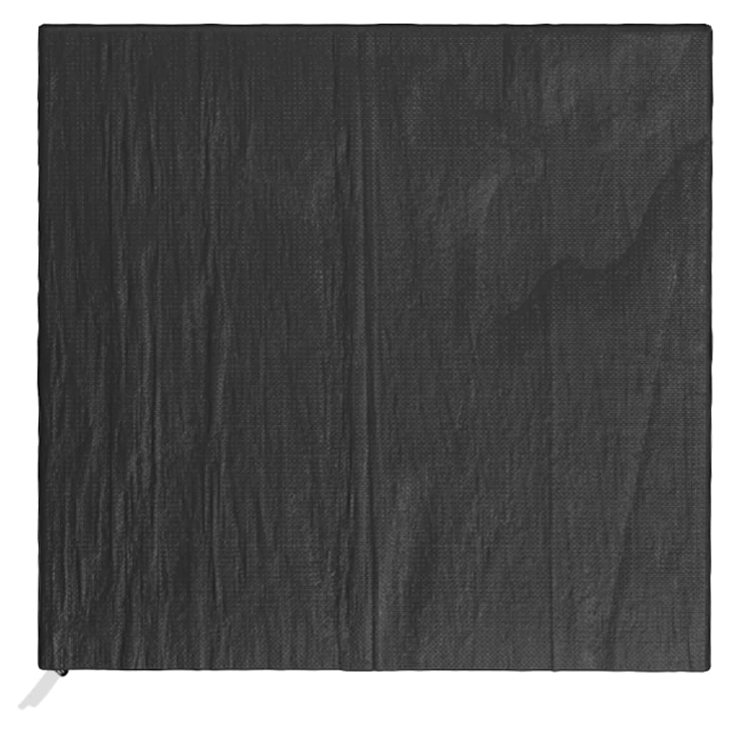 vidaXL Tuinstoelhoezen 2 st met 8 oogjes 65x65x80/120 cm polyetheen