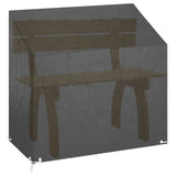vidaXL Tuinbankhoezen 2 st 8 oogjes 130x70x70/88 cm polyetheen