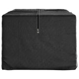 vidaXL Opbergtassen tuinkussens 2 st 135x40x55 cm polyetheen zwart