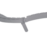 vidaXL Ligbedden 2 st 184x55x64 cm massief acaciahout grijs