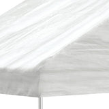 vidaXL Prieel met dak 4,46x2,28x2,69 m polyetheen wit