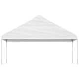 vidaXL Prieel met dak 4,46x5,88x3,75 m polyetheen wit