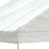 vidaXL Prieel met dak 4,46x5,88x3,75 m polyetheen wit