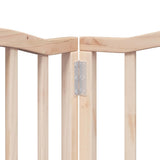 vidaXL Foldable Dog Gate with Door 9 Panels 450 cm Poplar Wood