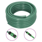vidaXL Garden Hose with Coupling Set 0.5'' 10 m PVC Green