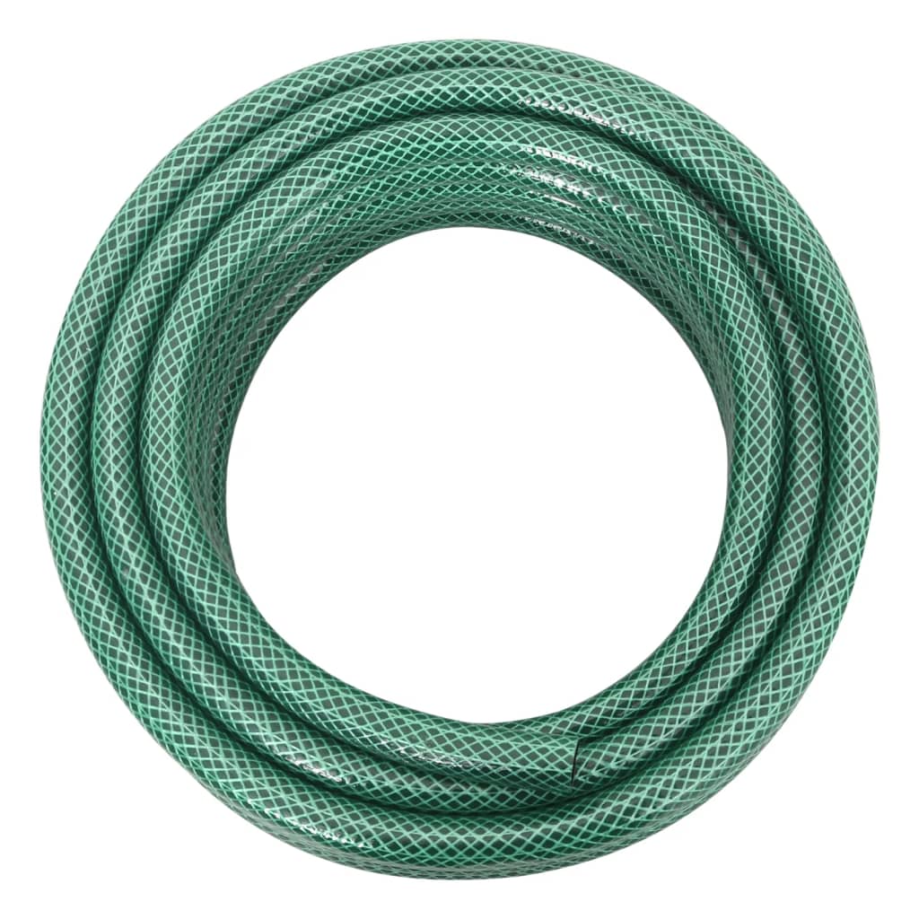 vidaXL Garden Hose with Coupling Set 0.5'' 10 m PVC Green
